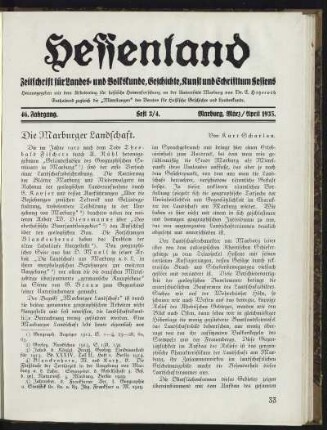Heft 3/4, März/April 1935