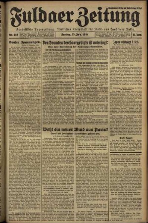 Ausgabe vom Freitag, den 23. November 1934.