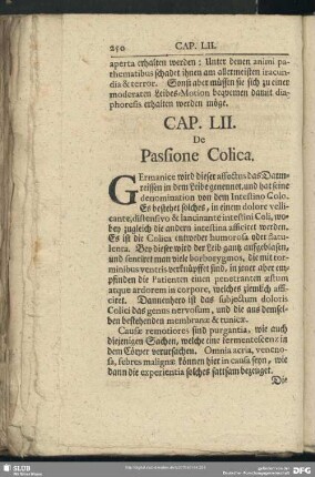 Cap. LII. De Passione Colica