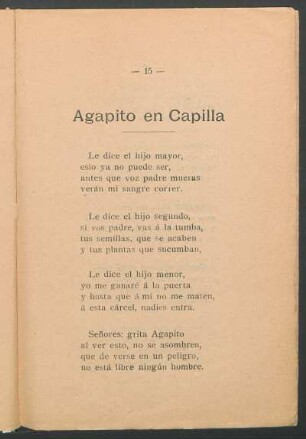 Agapito en Capilla