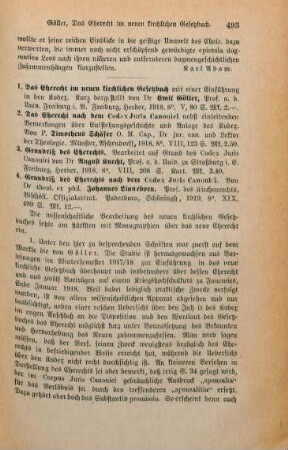 493-497 [Rezension] Göller, Emil, Das Eherecht im neuen kirchlichen Gesetzbuch