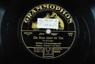 Die Rose stand im Tau / von Schumann