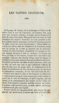 Les maîtres chanteurs. 1208.