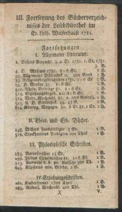 Fortsetzungen
