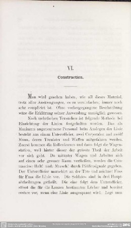 VI. Construction