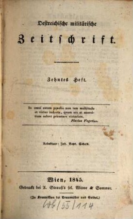 Oestreichische militärische Zeitschrift. 1845, 10/12