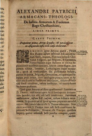 Alexandri Patricii Mars Gallicus seu de iustitia armorum et foederum regis Galliae : Libri duo