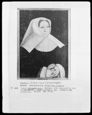 Bildnis der Margarete von Österreich, Statthalterin der Niederlande (1480-1530) / Bildnis der Margarete von Parma, Statthalterin der Niederlande (1522-1586)