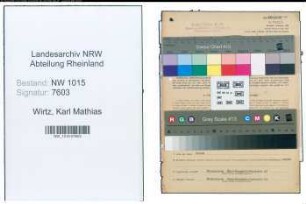 Entnazifizierung Karl Mathias Wirtz , geb. 14.08.1913 (Mitinhaber)