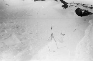 Wordie-Bucht : Zelt im Schneematsch