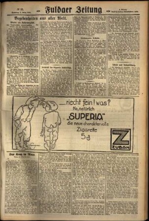 Zweite Ausgabe vom Samstag, den 03. März 1928.