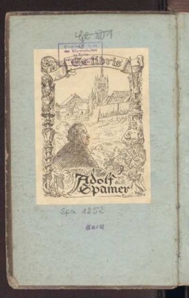 Exlibris: Adolf Spamer