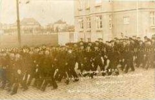 Demonstration während der Novemberrevolution in Wilhelmshaven