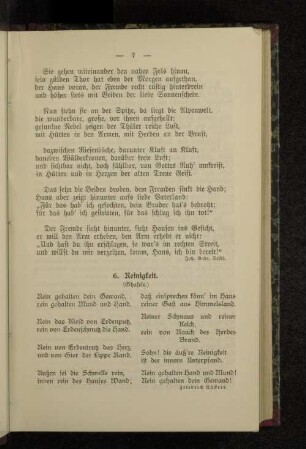 6. Reinigkeit.