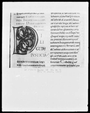 Biblia latina, pars 2 — Initiale D, Folio 35recto