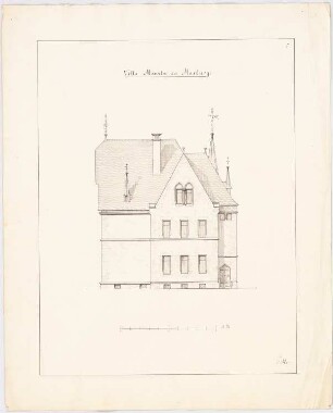 Villa Moesta, Marburg: Rückansicht