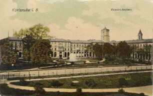 Postkartenalbum. "Karlsruhe i.B.". Friedrichsplatz
