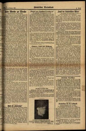 Zweite Ausgabe vom Montag, den 13. Februar 1939.