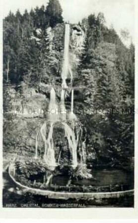 Ansicht vom Romker-Wasserfall im Okertal im Harz