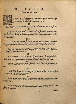 Disputatio De Fvrto, Delicto Gravi Et Qvotidiano