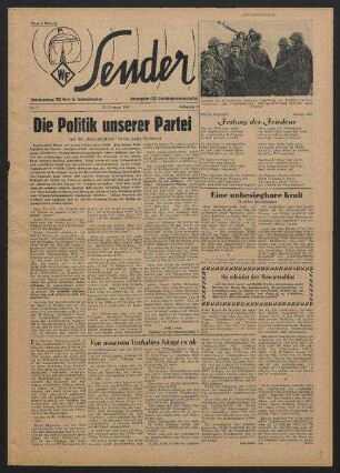 Betriebszeitung 'WF-Sender', Nr.7/1957 (22. Februar 1957)