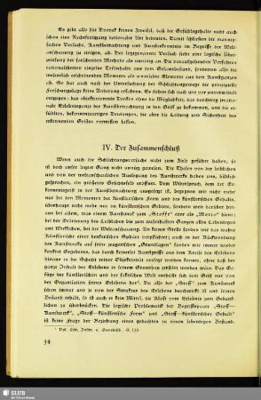 IV. Zusammenschluß