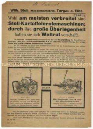 Kartoffelerntemaschine Modell H2
