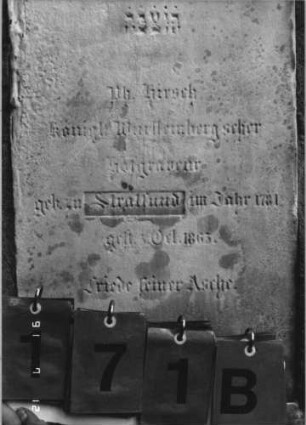 Grabstein 171 [Hahn S. 51 Grab-Nr. 1466]: Grabstein 171B [Hahn S. 51 Grab-Nr. 1466]