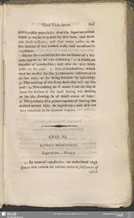 Chap. XI. Mineral Repositories. Lagerstätte
