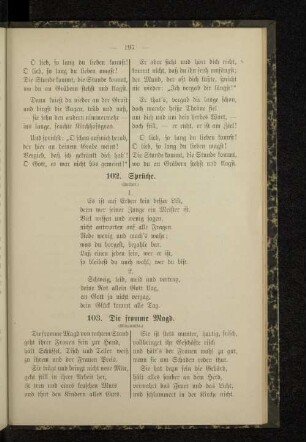103. Die fromme Magd.