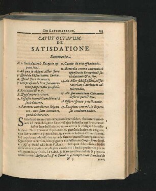 Caput Octavum. De Satisdatione.