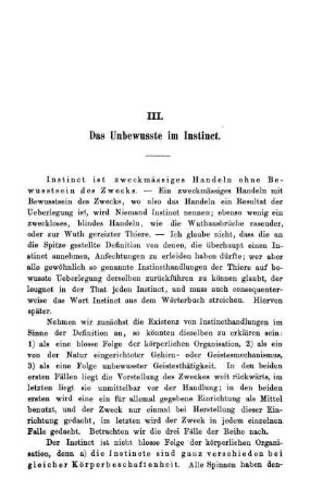 III. Das Unbewusste im Instinct.