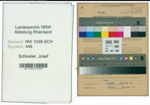 Entnazifizierung Josef Schlueter , geb. 28.03.1922 ()