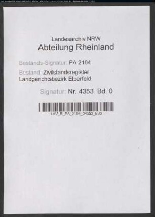 Sterberegister Solingen