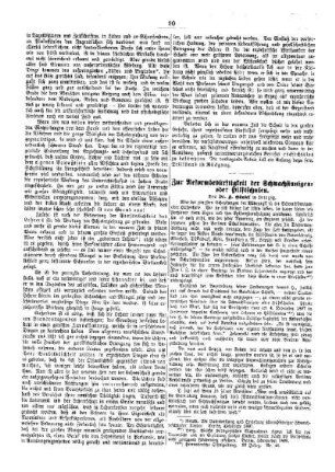 Zur Reformbedürftigkeit der Schwachsinnigen- oder Hilfsschulen