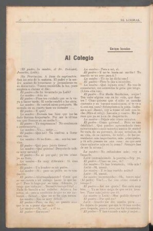 Al colegio : [Traducción]