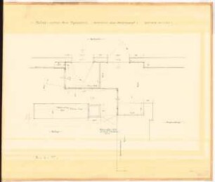 Reichsluftfahrtministerium, Berlin: Küche neben dem Speisesaal L3, Abschlusswand: Grundriss 1:20