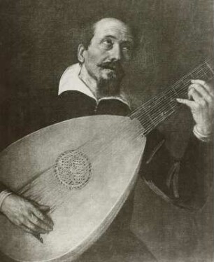Leandro da Ponte, gen. Bassano: Ein Lautenspieler : Das Gemälde wurde früher Tintoretto zugeschrieben