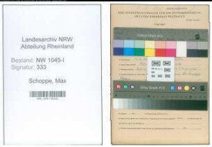 Entnazifizierung Max Schoppe , geb. 11.06.1910 (Schlosser)