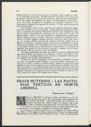 Las factorias textiles en Norte América