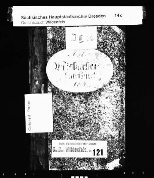 Gerichtshandelsbuch von Weißbach (bei Kirchberg), Bd. 26