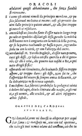 Oracoli Del Cardinal Sfondrato.