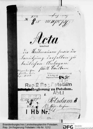 Reparatur der Stadtmauern und Stadttore in Potsdam und deren Benutzung zu baulichen Anlagen