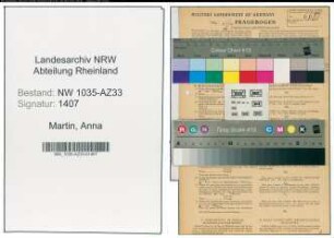 Entnazifizierung Anna Martin , geb. 20.02.1917 (Telefonistin)