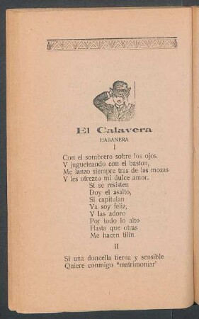 El calavera : Habanera
