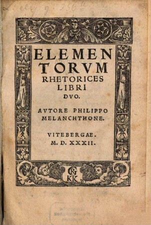 Elementorvm Rhetorices, Libri Duo