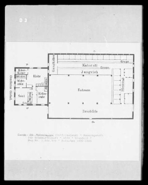 Sande-Alt-Marienhausen, Bauernhof für Graswirtschaft, Grundriss