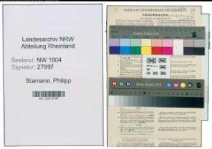 Entnazifizierung Philipp Stamann , geb. 08.10.1903 (Geschaeftsfuehrer)