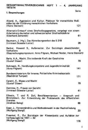 Kriminalsoziologische Bibliografie