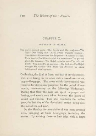 Chapter X. The month of prayer